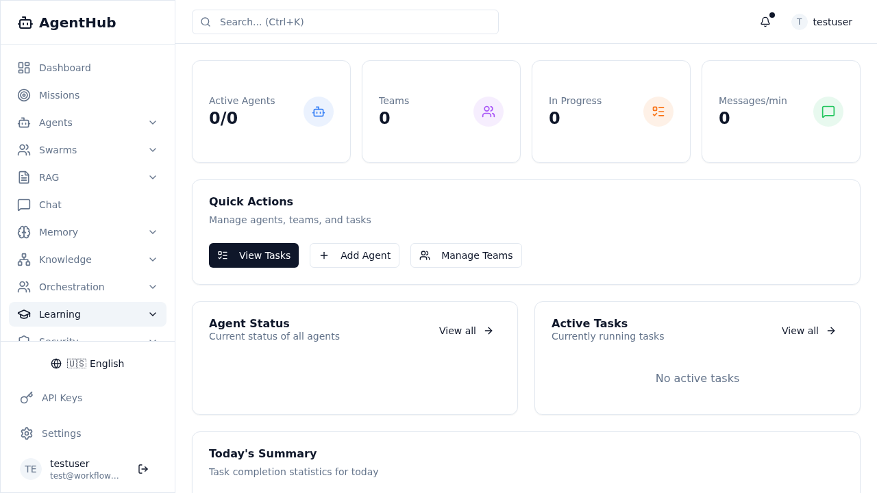 Orchestration Dashboard
